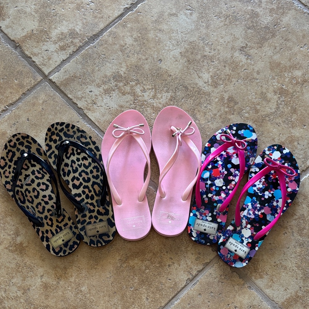 Kate Spade Leopard, Pink, and Floral Sandals SZ 8 GUC